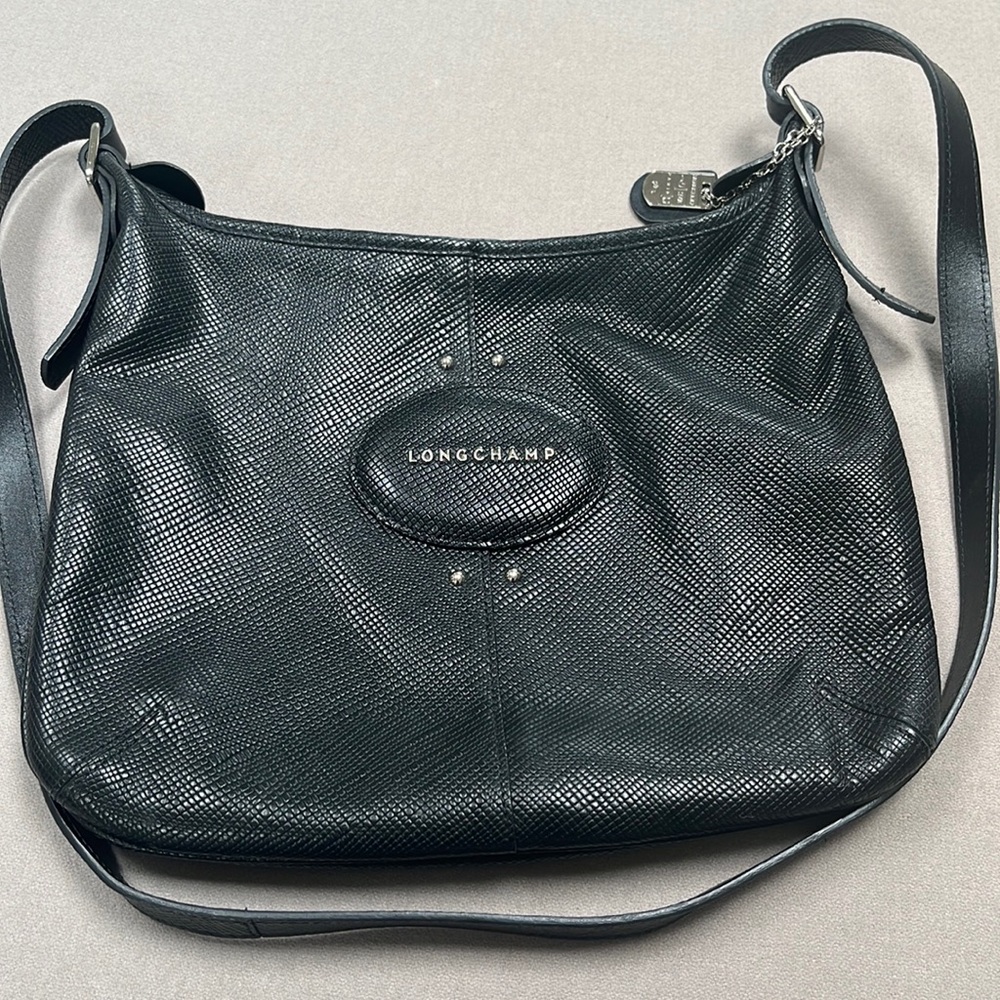 Longchamp leather crossbody bag